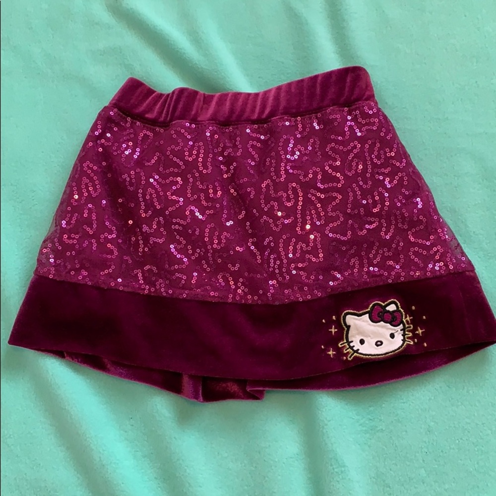 Hello Kitty Velvet and Sequence Skirt